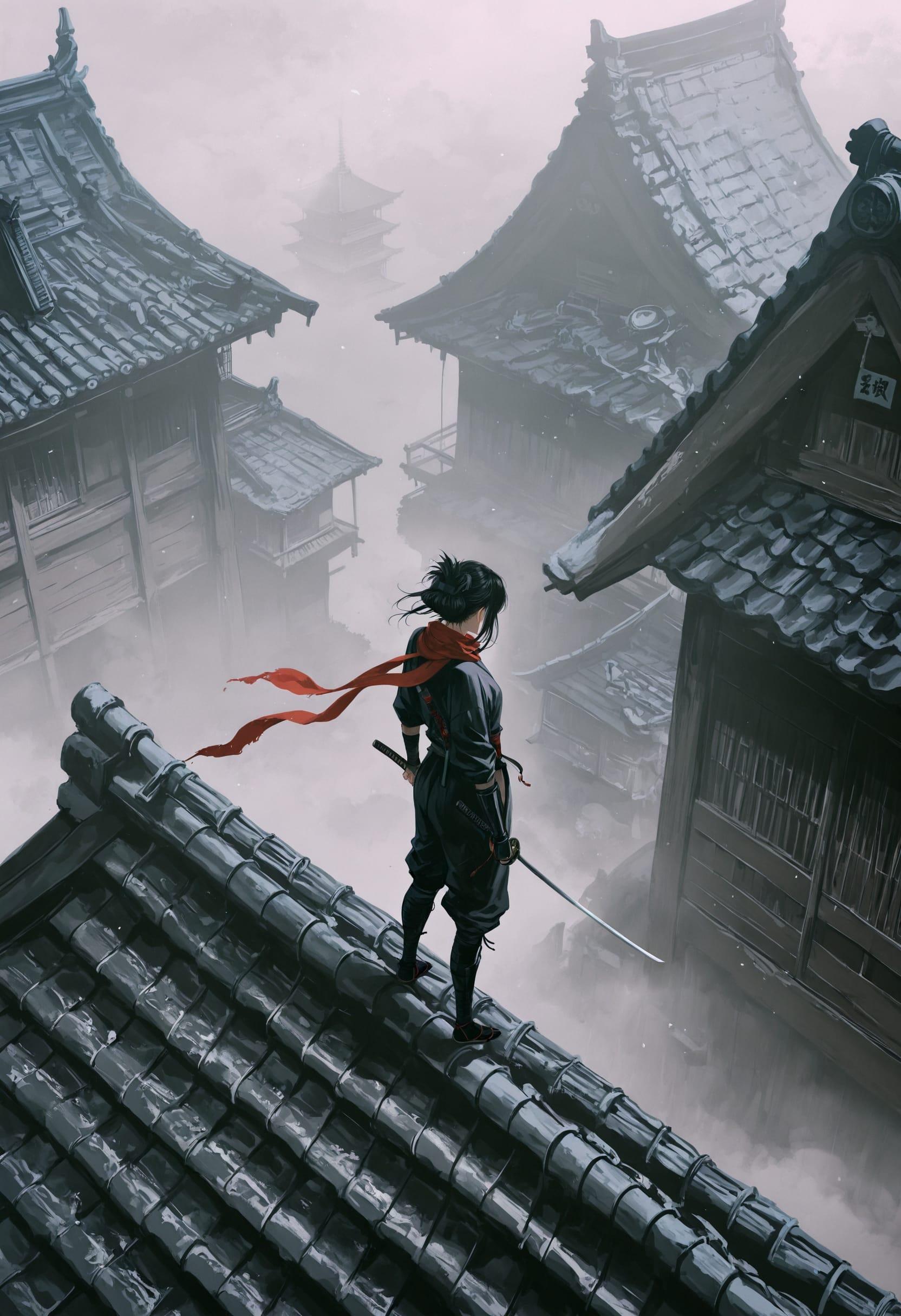 Atmospheric Perspective Gekiga Style Detailed