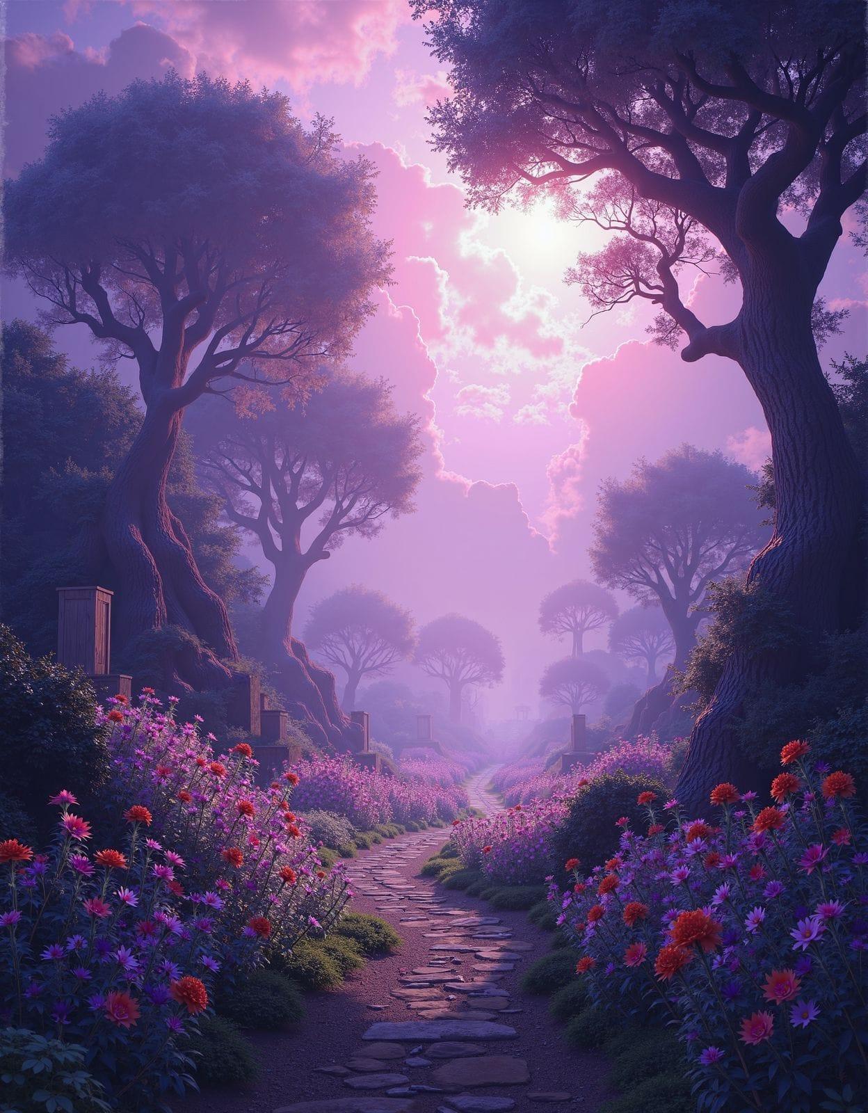 Ethereal Fantasy Concept Monet Garden