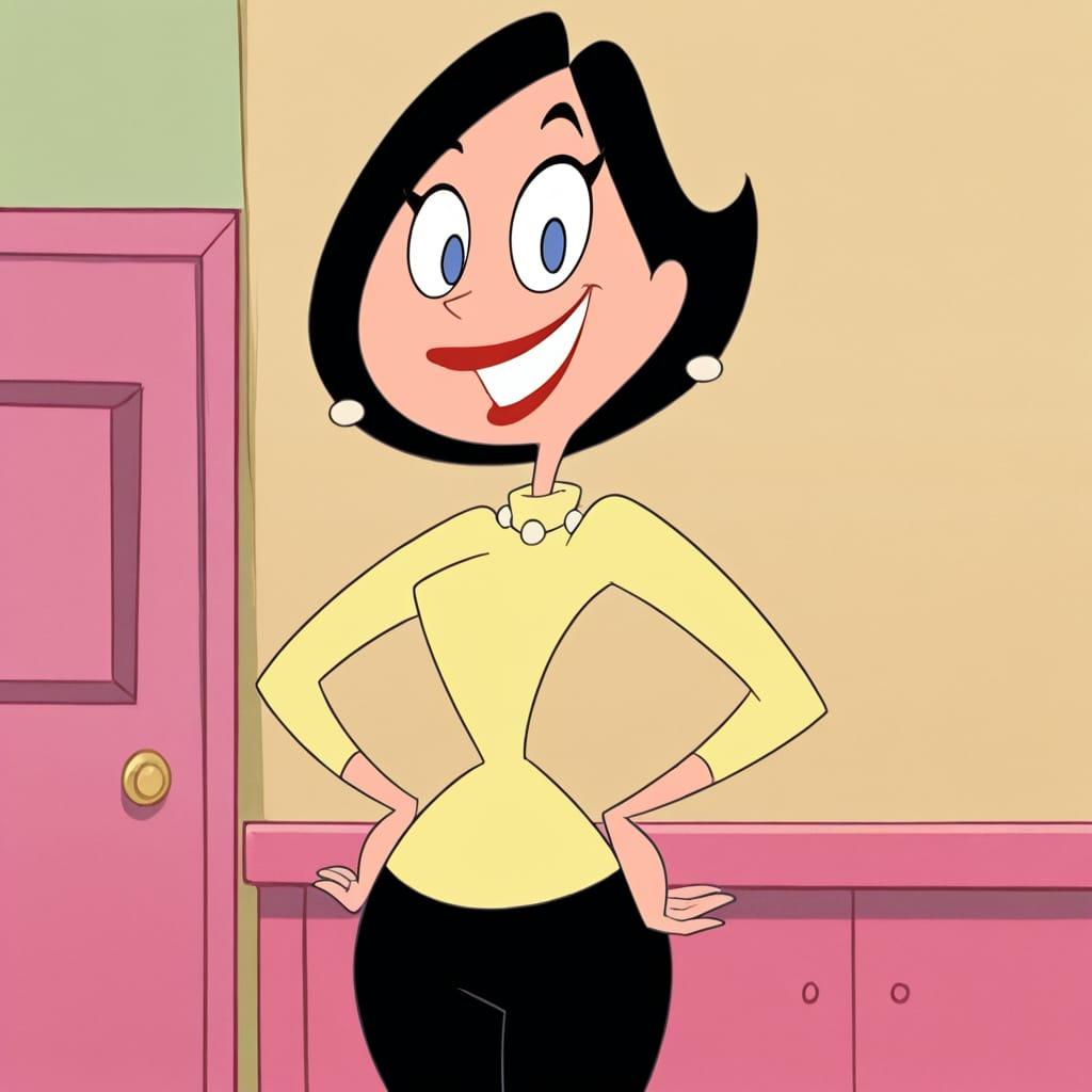 Girl WendyW Black Hair Short