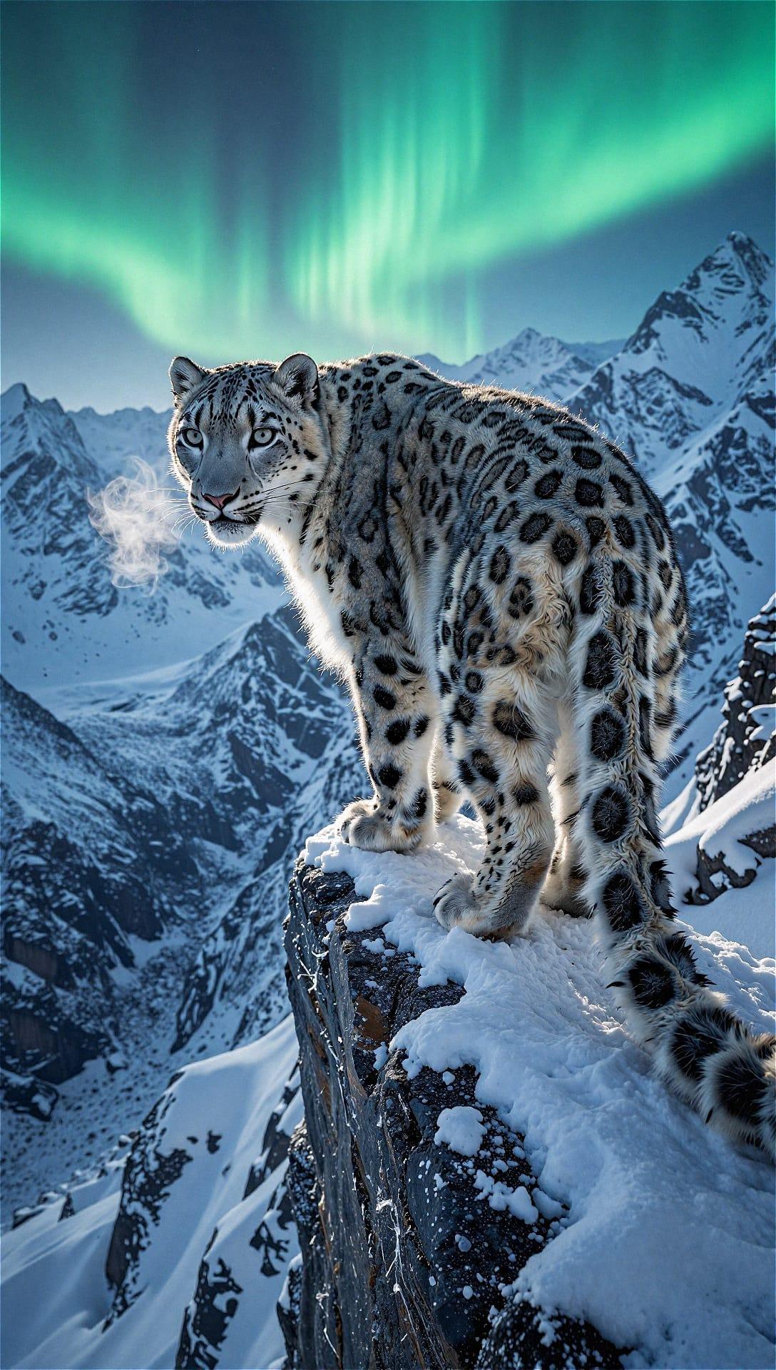 Nature Photography Magnificent Snow Leopard