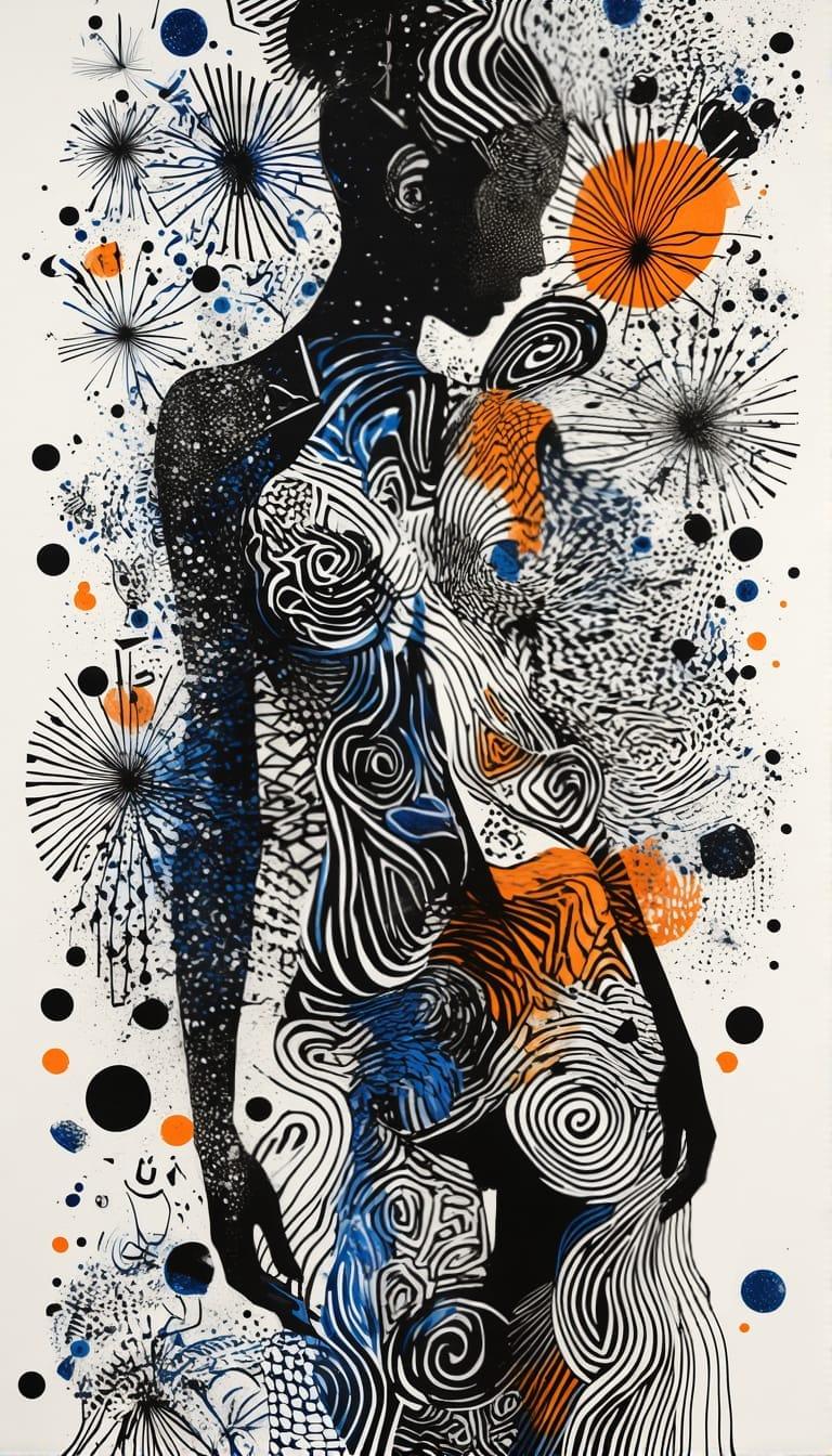 Palette Dominated Dark Tones Texture