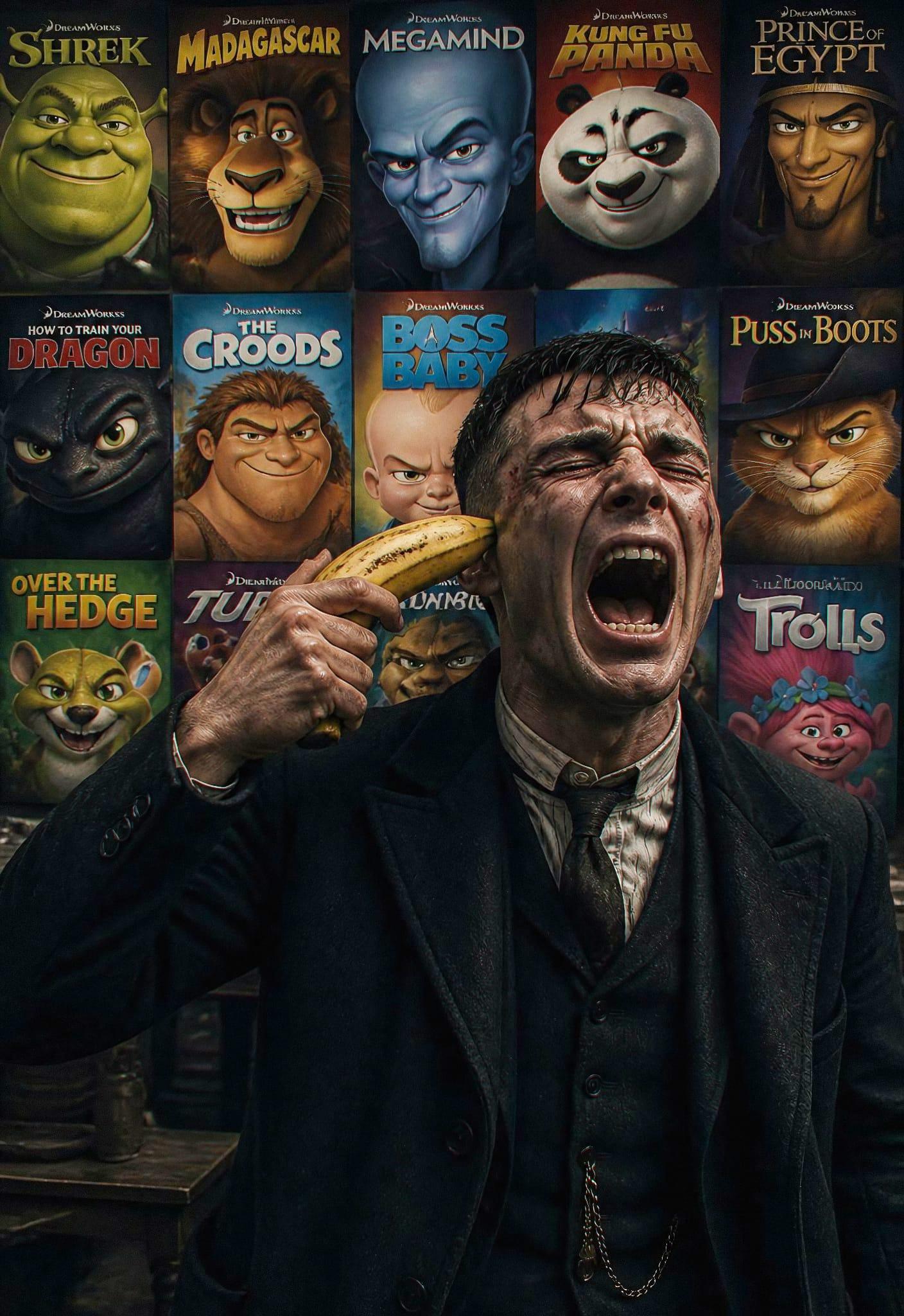 Peaky Blinder Screaming Agony While