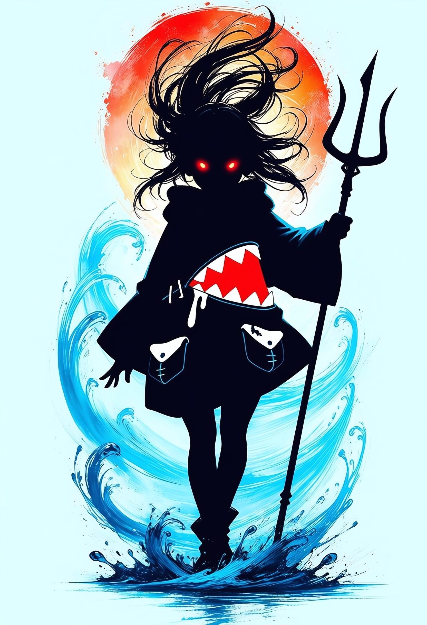 PosingDynamicsDaal Stylized Abstract Paint Girl
