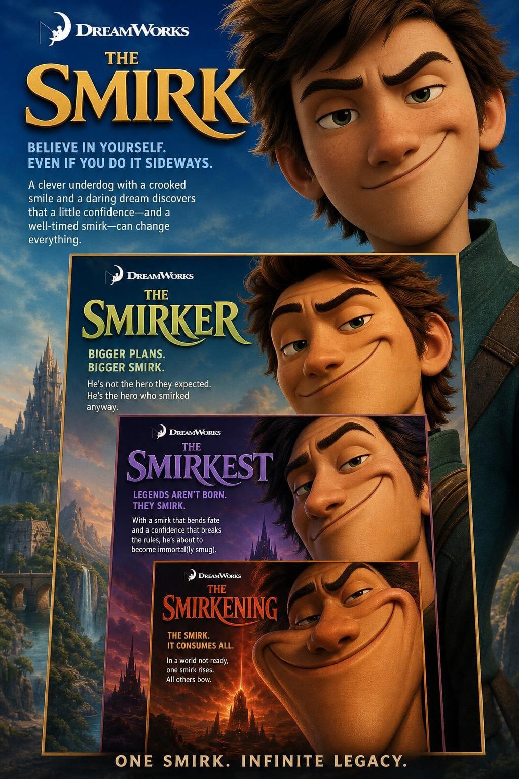Poster Dreamworks Animated Movie Title