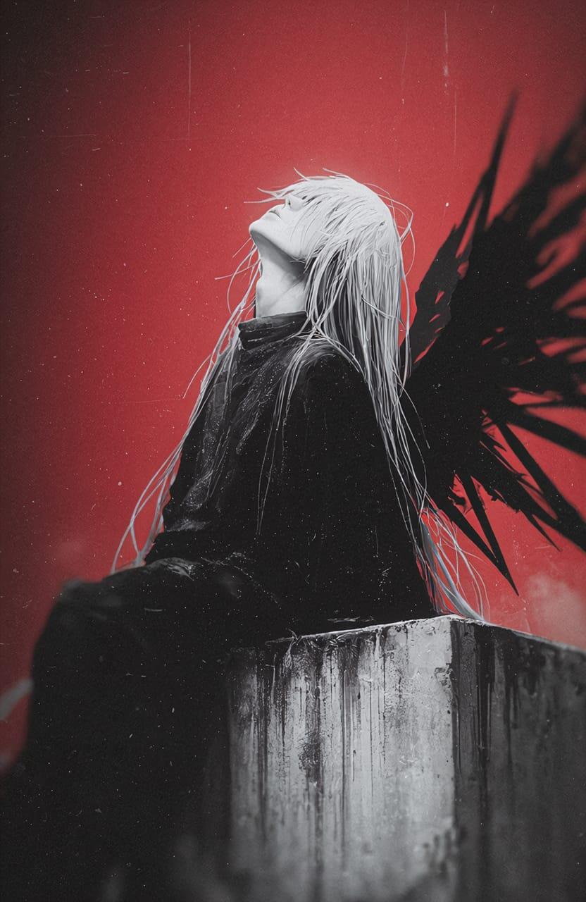 This High Contrast Monochromatic Illustration