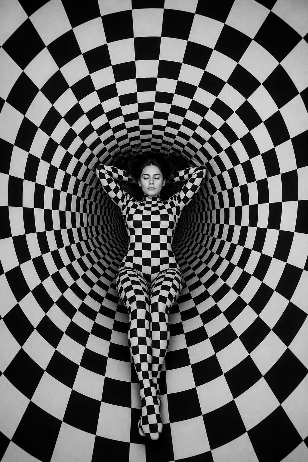 Ultra Detailed Surreal Black White