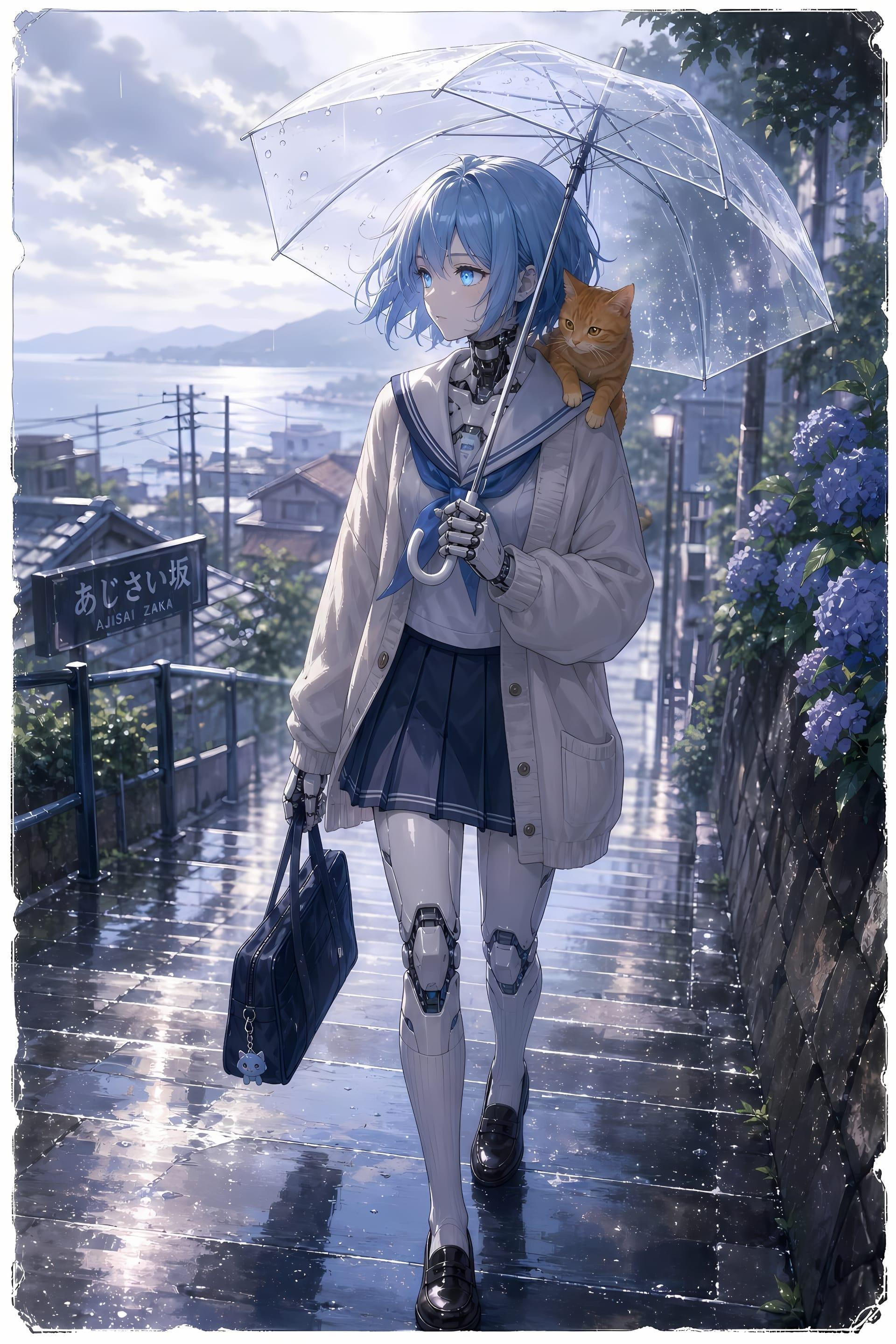 Wide Cinematic Anime Style Scene
