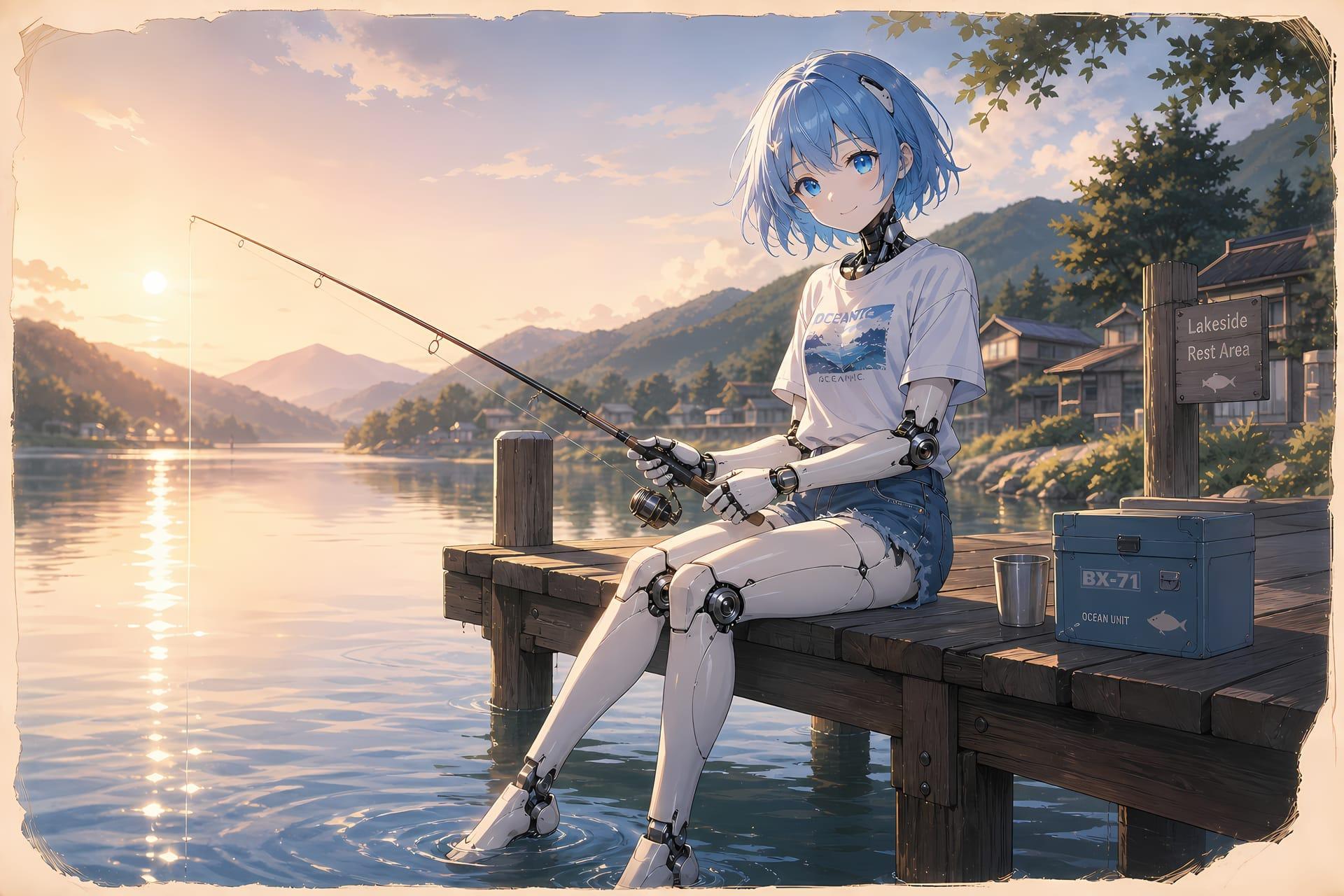 Wide Cinematic Anime Style Scene