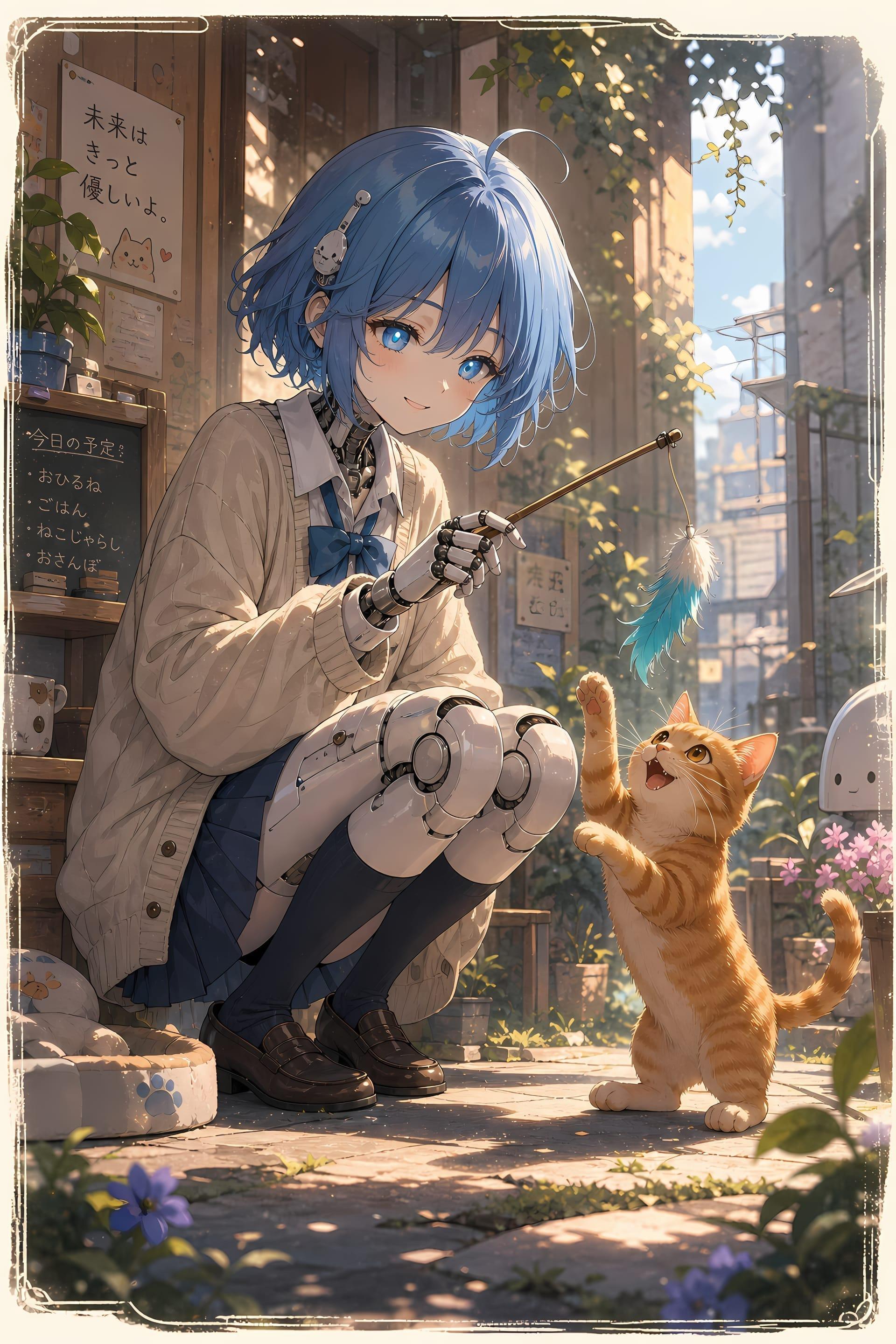 Wide Cinematic Anime Style Scene