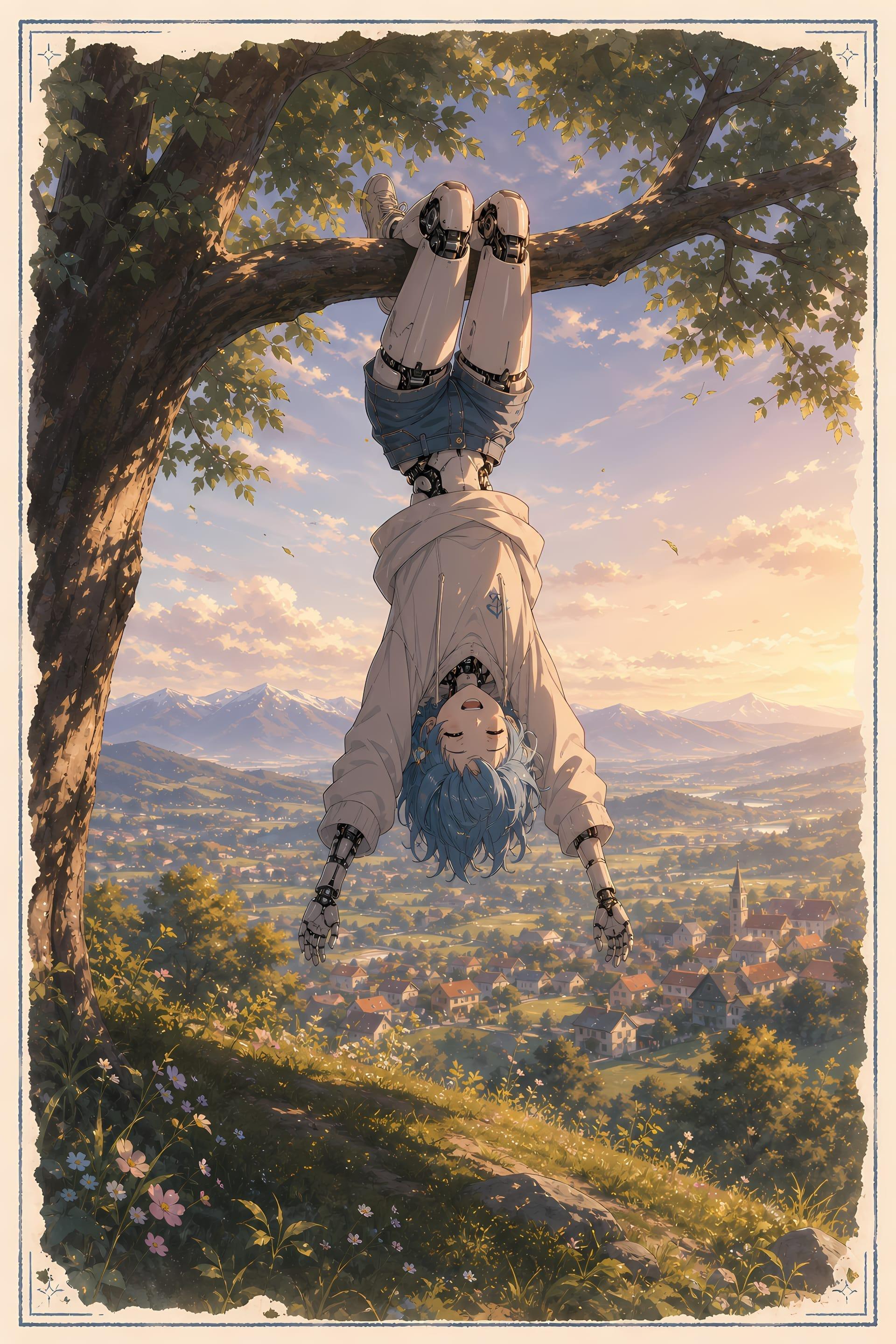 Wide Cinematic Anime Style Scene