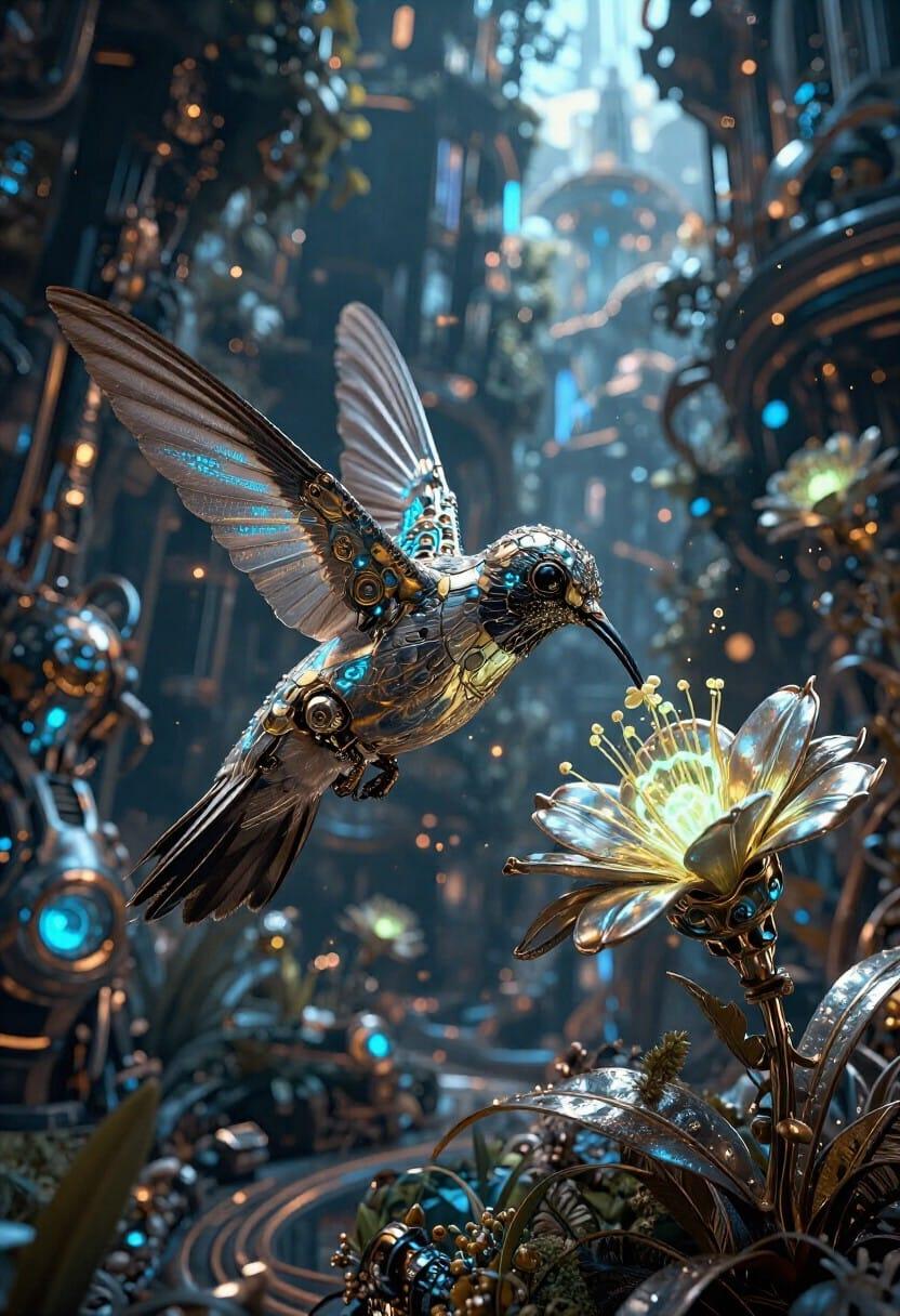 Year Stunning Robotic Hummingbird Hovers