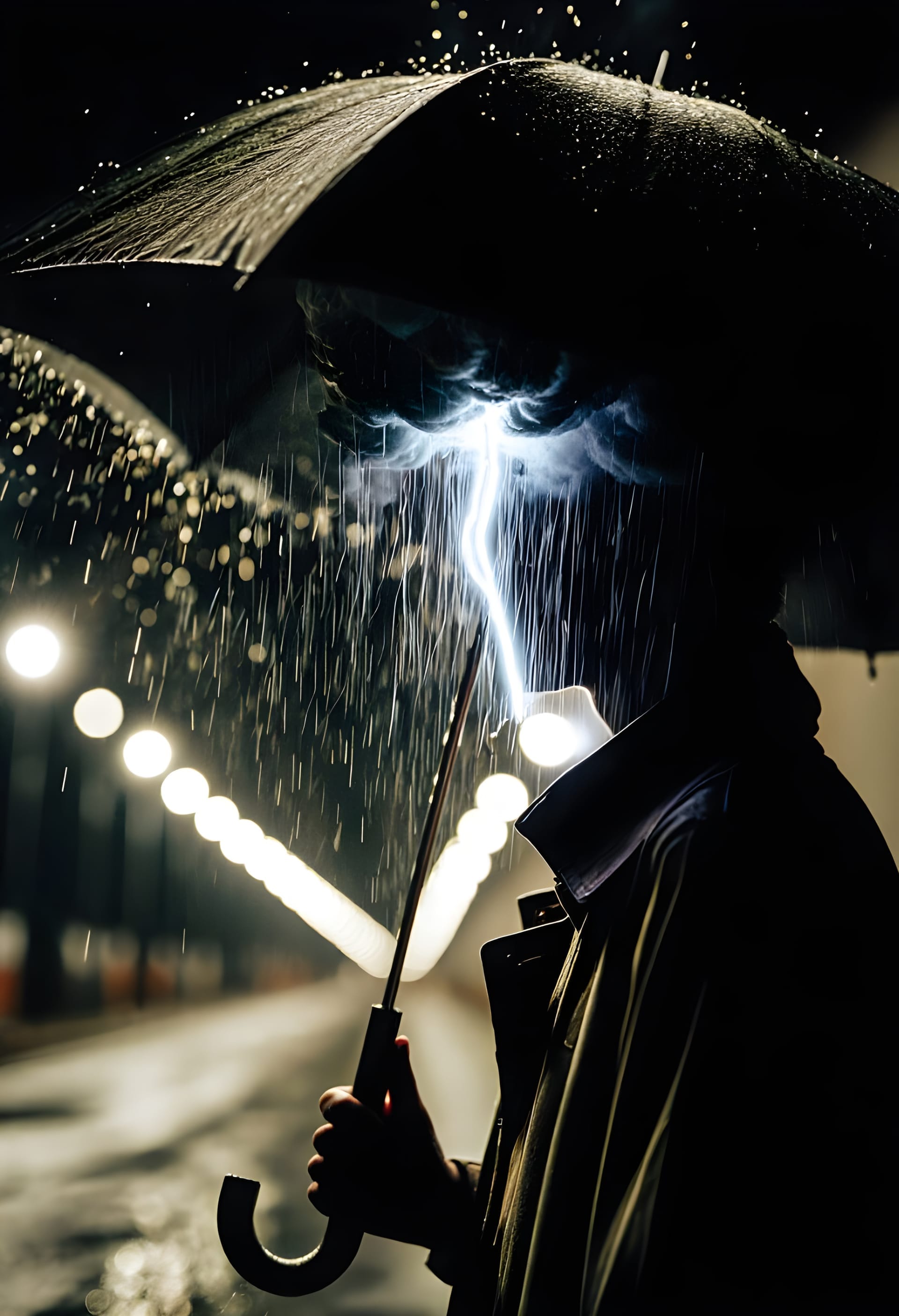 Mysterious Figure Trench Coat Extreme